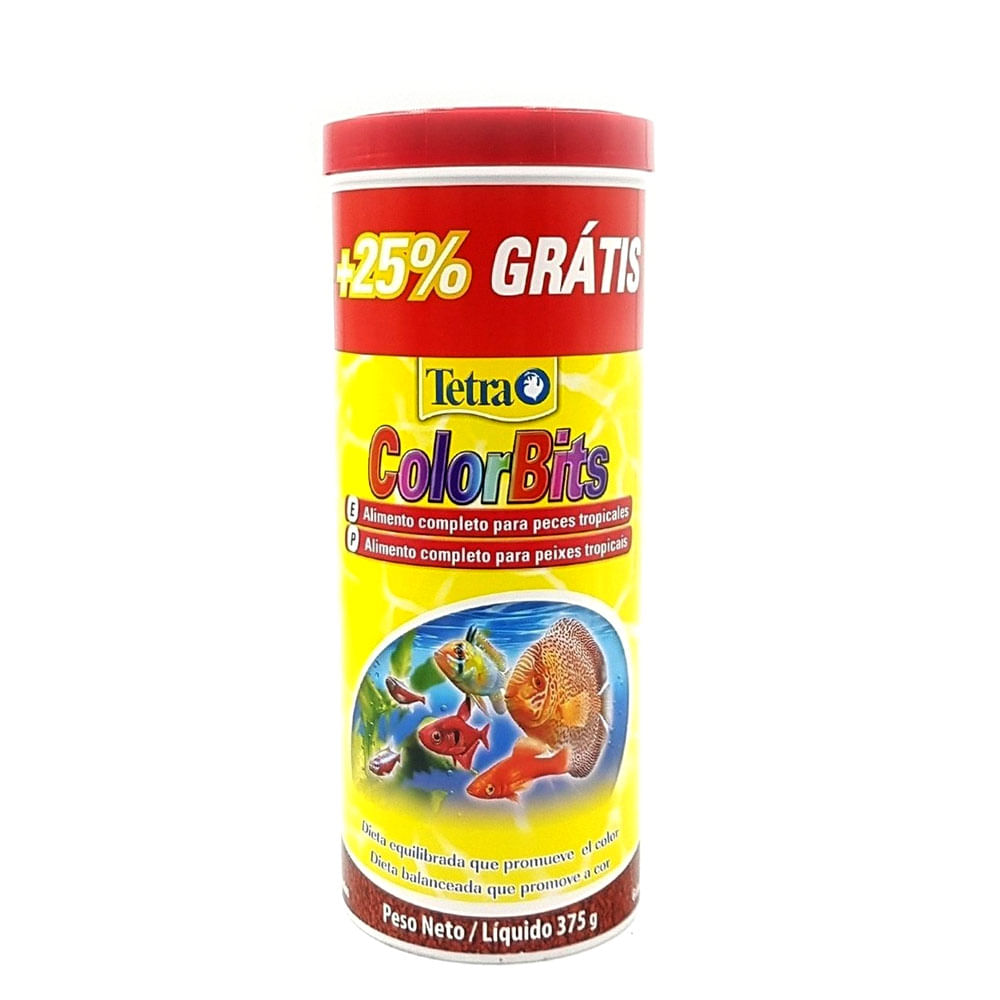 4004218295957_0 Alimento para Peixe Tetra Peixe ColorBits Granules 375 g - Imagem 1
