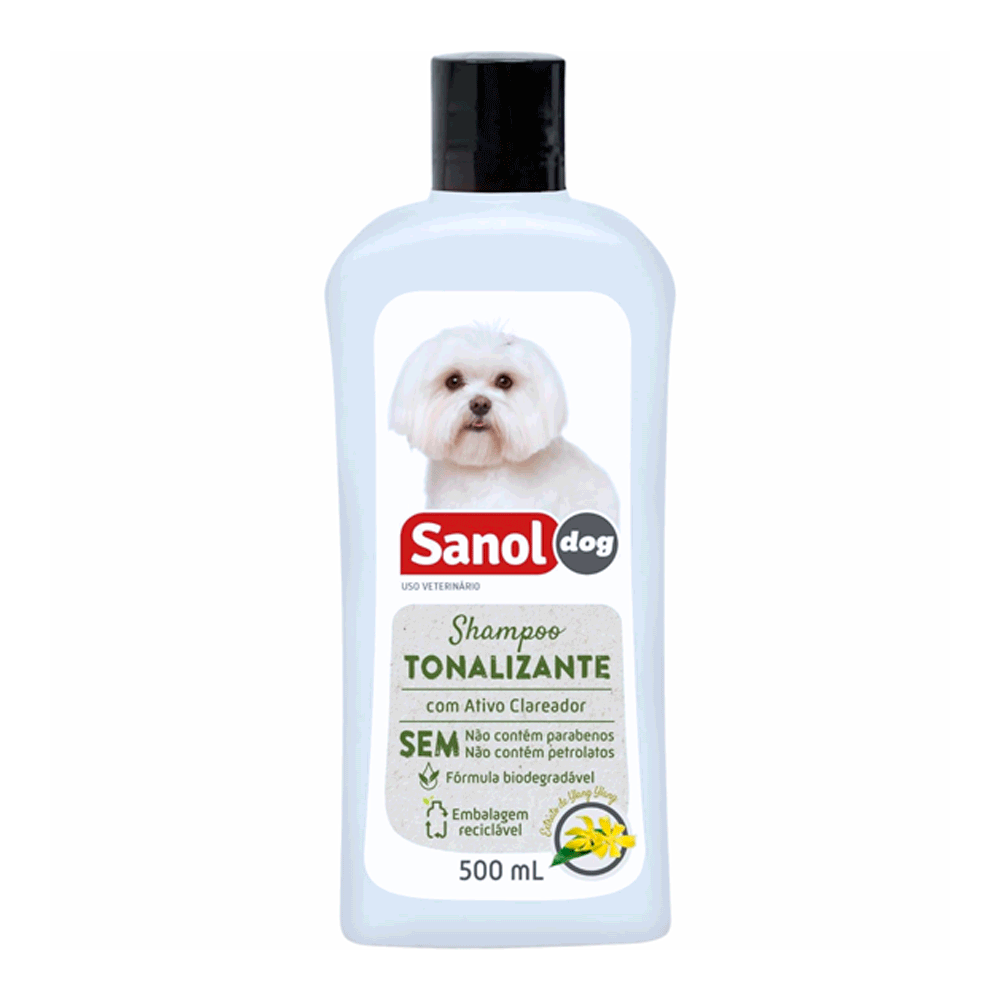 7896183306762_0 Shampoo Tonalizante Pelos Claros Sanol - Imagem 1